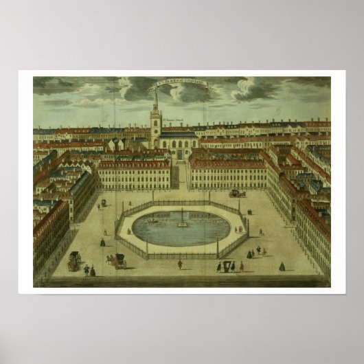 St. James's Square, voor Stow's Survey of London, Poster (Voorkant)