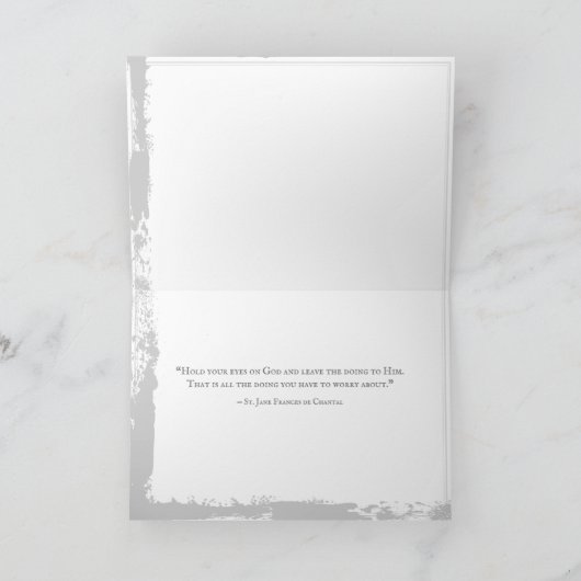 St Jane Frances de Chantal Quote Angel Fotokunst- Feestdagen Kaart (Binnen)