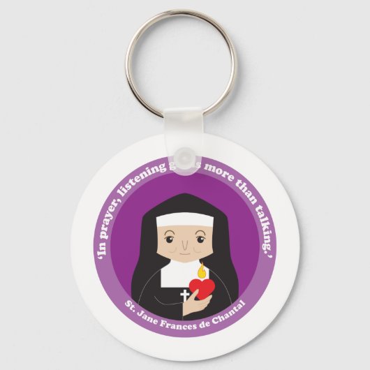 St. Jane Frances de Chantal Sleutelhanger (Voorkant)