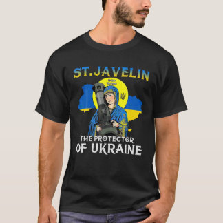 St. Javelin de beschermer van de oekraïense retrov T-shirt