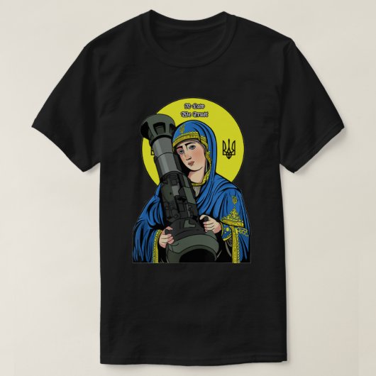 St Javelin - St. Javelin The Protector of Ukraine T-shirt (Design voorkant)