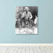 St. Jean-Marie Vianney preken, 19e eeuw Canvas Afdruk (Insitu (Houten vloer))