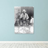 St. Jean-Marie Vianney preken, 19e eeuw Canvas Afdruk (Insitu (Houten vloer))