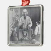 St. Jean-Marie Vianney preken, 19e eeuw Metalen Ornament (Links)