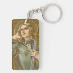 St. Jeanne d'Arc (JM 28) Dubbelgelaagd Sleutelhanger