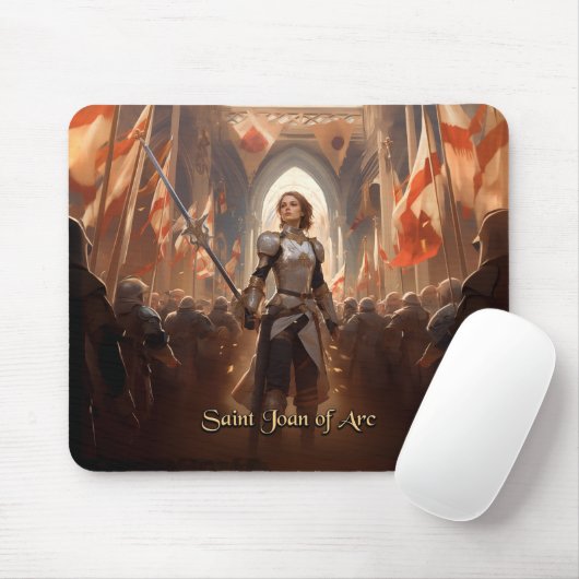St. Jeanne d'Arc Mousepad, Christelijk #29 Muismat (Met muis)