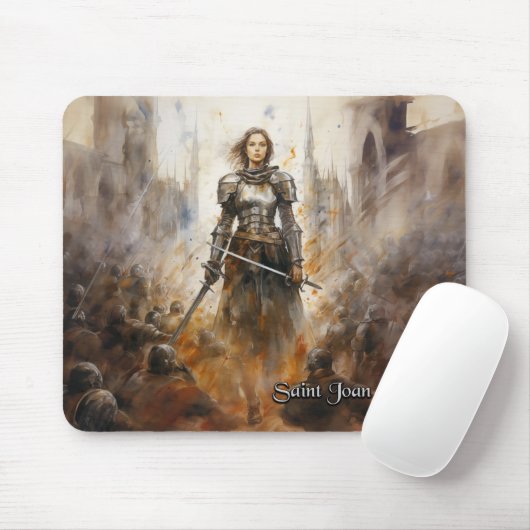 St. Jeanne d'Arc Mousepad, Christelijk #30 Muismat (Met muis)