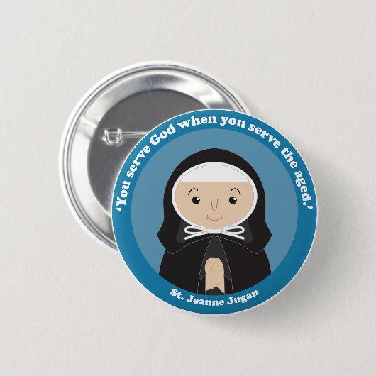 St. Jeanne Jugan Ronde Button 5,7 Cm (Voorkant /achterkant)