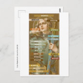 St. Jeanne of Arc (JM 28) Kleurenpalet Briefkaart (Voorkant / Achterkant)