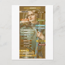 St. Jeanne of Arc (JM 28) Kleurenpalet Briefkaart