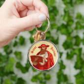 St. Jerome als kardinaal met Boek (P 004) Sleutelhanger (Hand)