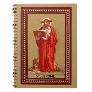St. Jerome als kardinaal met lion (P 004) Notitieboek