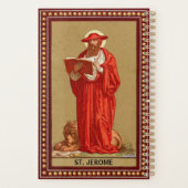 St. Jerome als kardinaal met lion (P 004) Planner (Achterkant)