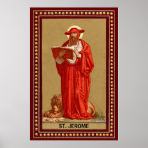 St. Jerome als kardinaal met lion (P 004)