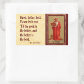 St. Jerome als kardinaal met lion (P 004) Rechthoekige Sticker (Tas)