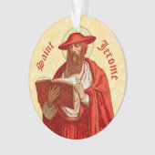St. Jerome als kardinaal met Motivatie prijsopgave Ornament (voorkant)