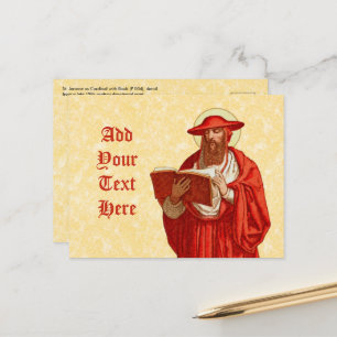 St. Jerome als kardinaal (P 004) Briefkaart