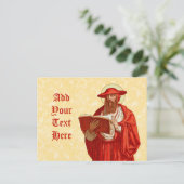 St. Jerome als kardinaal (P 004) Briefkaart (Staand voorkant)