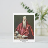 St. Jerome als kardinaal van El Greco Briefkaart (Staand voorkant)