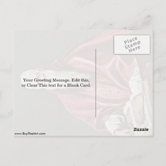 St. Jerome als kardinaal van El Greco Briefkaart (Achterkant)