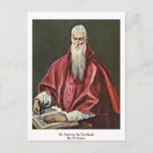 St. Jerome als kardinaal van El Greco Briefkaart (Voorkant)