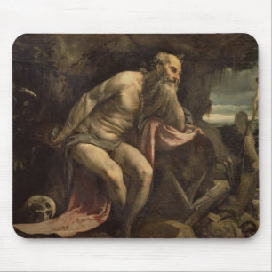 St. Jerome, begin jaren 1560 (olie op doek) Muismat