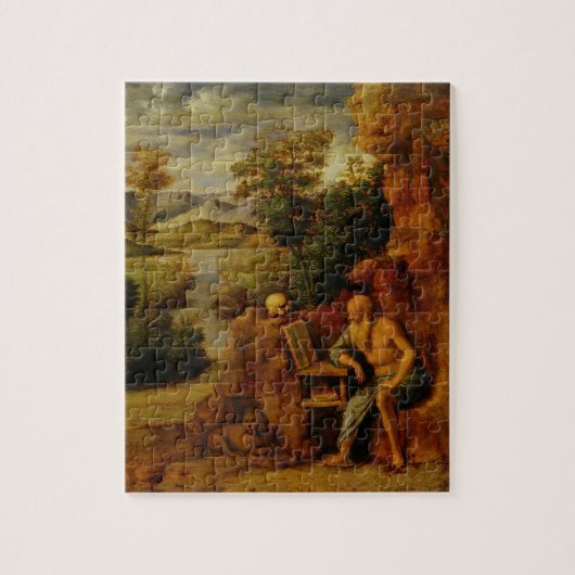 St. Jerome, c.1500 (olie op het paneel) Legpuzzel (Verticaal)