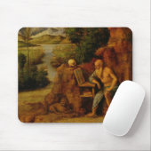 St. Jerome, c.1500 (olie op het paneel) Muismat (Met muis)