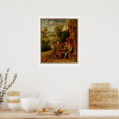 St. Jerome, c.1500 (olie op het paneel) Poster (Keuken)
