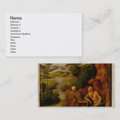 St. Jerome, c.1500 (olie op het paneel) Visitekaartje (Voorkant / Achterkant)