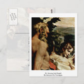 St. Jerome en Angel van Antonio Da Correggio Briefkaart (Voorkant / Achterkant)