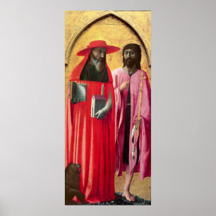 St. Jerome en St. John the Baptist, c.1428-29 Poster