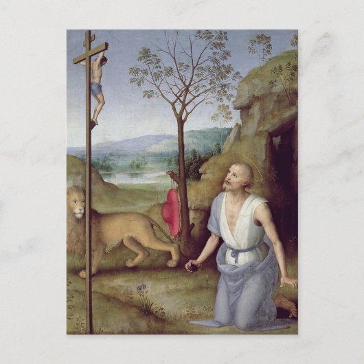 St. Jerome in de woestijn, c.1499-1502 Briefkaart (Voorkant)