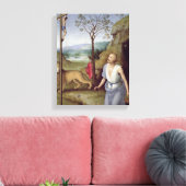 St. Jerome in de woestijn, c.1499-1502 Canvas Afdruk (Insitu (Woonkamer))