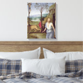 St. Jerome in de woestijn, c.1499-1502 Canvas Afdruk (Insitu (Slaapkamer))
