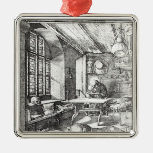 St. Jerome in zijn studie, 1514 Metalen Ornament