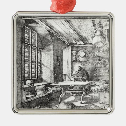 St. Jerome in zijn studie, 1514 Metalen Ornament (Voorkant)