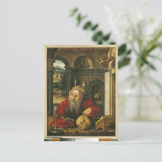 St. Jerome in zijn studie Briefkaart (Staand voorkant)