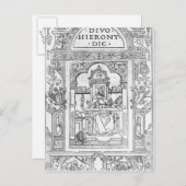 St. Jerome in zijn studie Briefkaart (Voorkant / Achterkant)