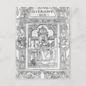 St. Jerome in zijn studie Briefkaart (Voorkant)