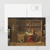 St. Jerome in zijn studie, c.1475 2 Briefkaart (Voorkant / Achterkant)