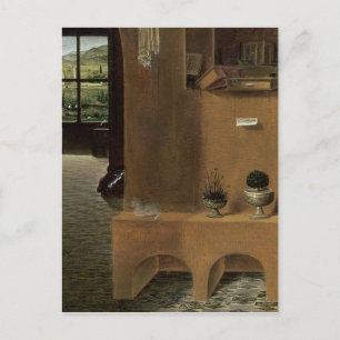 St. Jerome in zijn studie, c.1475 Briefkaart