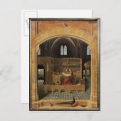 St. Jerome in zijn studie, c.1475 Briefkaart (Voorkant / Achterkant)