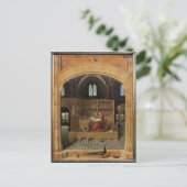 St. Jerome in zijn studie, c.1475 Briefkaart (Staand voorkant)