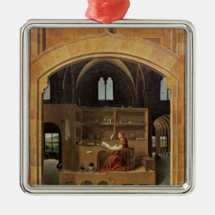 St. Jerome in zijn studie, c.1475 Metalen Ornament
