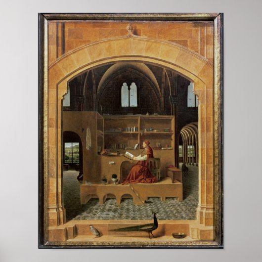 St. Jerome in zijn studie, c.1475 Poster (Voorkant)