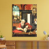 St. Jerome in zijn studie Canvas Afdruk (Insitu (Woonkamer))