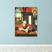 St. Jerome in zijn studie Canvas Afdruk (Insitu (Houten vloer))