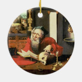 St. Jerome in zijn studie Keramisch Ornament (Achterkant)