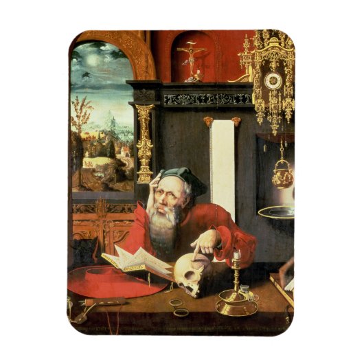 St. Jerome in zijn studie Magneet (Verticaal)